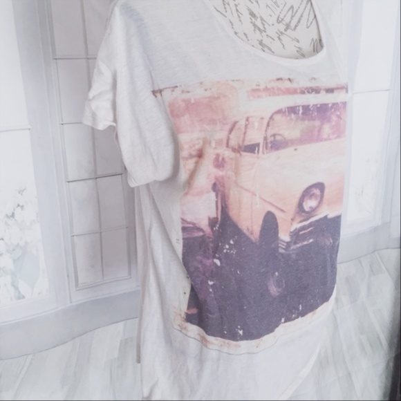 American Rag Tops - American Rag Juniors 2X Graphic Tee Car Graphic